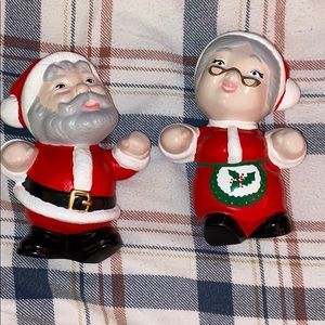 Vintage Ceramic Santa and Mrs.Claus
